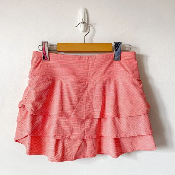 Athleta Swagger Mini Skort Skirt Coral Pink  Sz Small - Picture 2 of 6